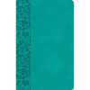 CSB Large Print Personal Size Reference Bible, Teal Leathertouch, Indexed - Imitation Leather