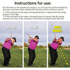 Golf swing training aid: swing plane corrector, posture indicator, indoor laser practice tool.