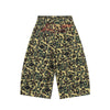 Camouflage Tiger Pattern Work Shorts Men's European and American Trendy Design Embroidered Letter Knife Loose Casual Five-Point Pants