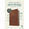 NLT Large Print Premium Value Thinline Bible, Filament Enabled (Leatherlike, Brown Celtic Cross) - Imitation Leather