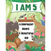 I am 5 and Confident, Brave & Beautiful Kid: A Coloring Book For Awesome Boys & girls birthday, Animals Coloring Books Activity and Drawing, Gift for - Paperback