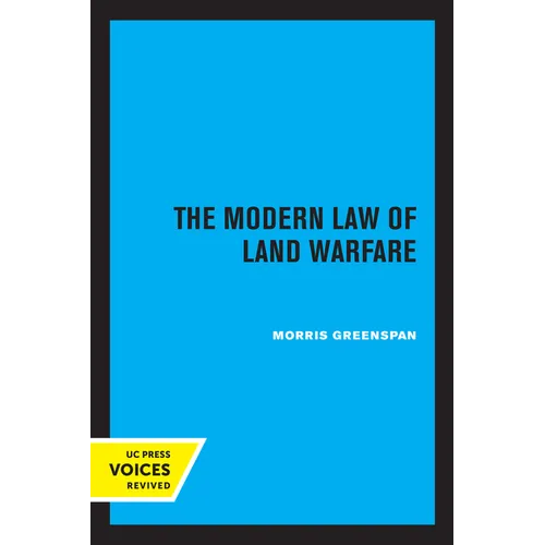 The Modern Law of Land Warfare - Paperback