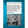 The Forms in Issuing Letters-Patent by the Crown of England: With Some Remarks on the Massachusetts Charter of the 4th of March, 1628-9. - Paperback