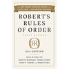 Robert's Rules of Order Newly Revised, 12th Edition - Hardcover