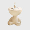 Bear Side Table with Storage – Modern Animal Shaped Nightstand End Table for Bedroom Living Room Patio
