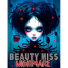 Beauty Miss Nightmare: Coloring Book Features Horror Monstrosities with Creepy Gothic Illustrations of Enchanting Women - Paperback