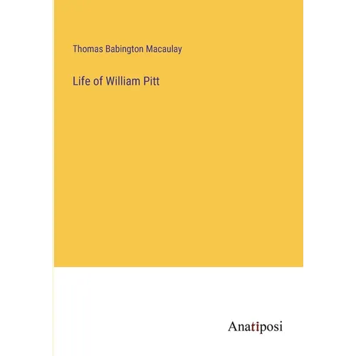Life of William Pitt - Paperback
