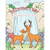 Valentine's Day Coloring Book For Kids: 30 Cute Couple animals and Fun Love Filled Images with several scene in the wood - Paperback