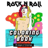 Rock n Roll Coloring Book - Paperback