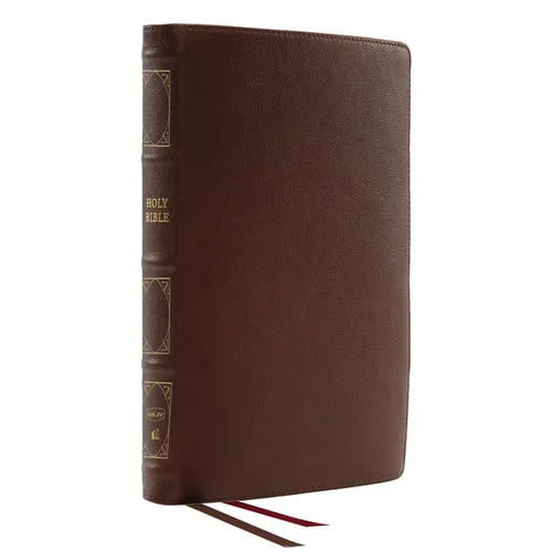 Nkjv, Deluxe Thinline Reference Bible, Genuine Leather, Brown, Red Letter, Comfort Print: Holy Bible, New King James Version - Leather