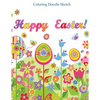 Happy Easter Color Doodle Sketch: Doodle Book for Teens and Kids of All Ages; Doodle Books in al; Doodle Books in Books; Coloring Books for Kids in al - Paperback