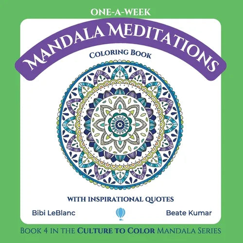 One-A-Week Mandala Meditations: Coloring Book with Inspirational Quotes - Paperback