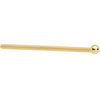 Solid 14K Yellow Gold 1.5mm Ball Nose Ring