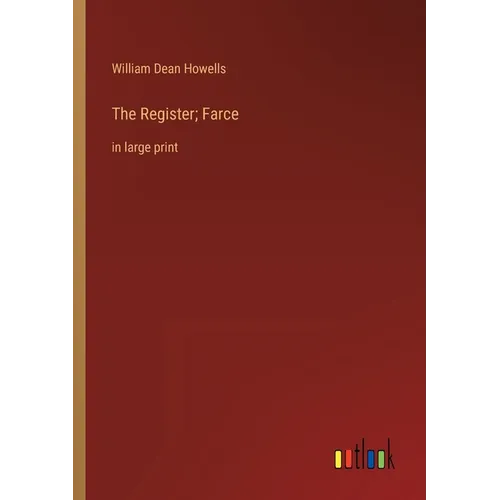 The Register; Farce: in large print - Paperback
