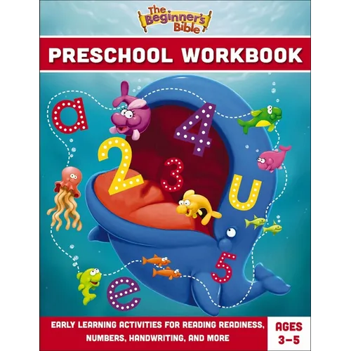 The Beginner's Bible Preschool Workbook: Early Learning Activities for Reading Readiness, Numbers, Handwriting, and More - Paperback