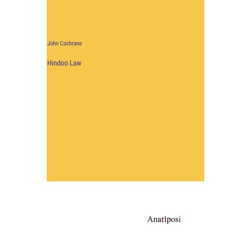 Hindoo Law - Hardcover
