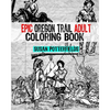 Epic Oregon Trail Adult Coloring Book - Paperback