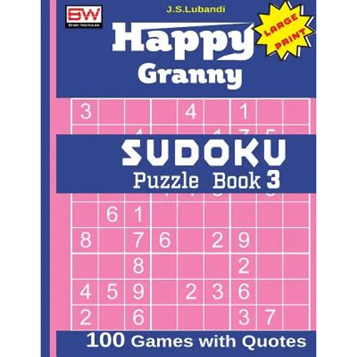 Happy Granny SUDOKU Puzzle Book 3 - Paperback
