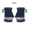 Fingerless Faux Rabbit Fur Gloves