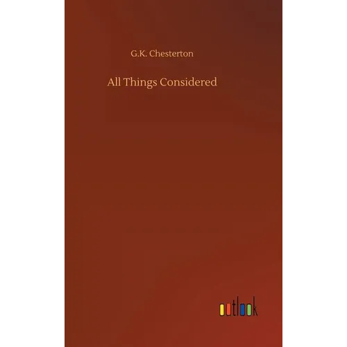 All Things Considered - Hardcover