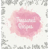Treasured Recipes: Casebound Family Recipe Organizer / Square Format / My Favorite Recipe Notebook - Hardcover