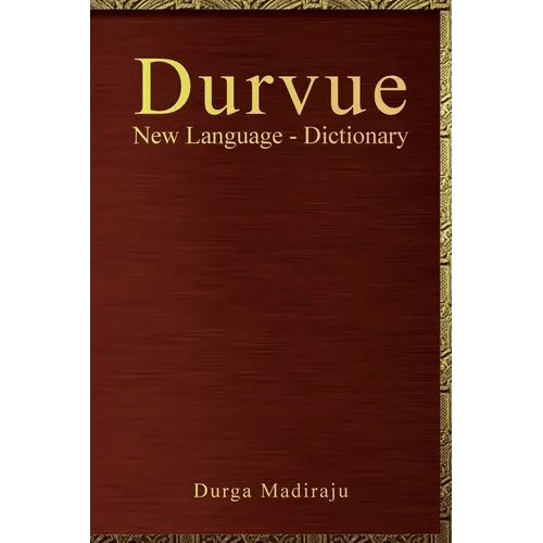 Durvue New Language - Dictionary - Paperback