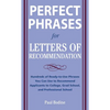 Perfect Phrases for Letters of Recommendation - Paperback
