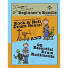Slammin' Simon's Beginner's Bundle: 2 books in 1!: "Guide to Mastering Your First Rock & Roll Drum Beats" AND "20 Essential Drum Rudiments" - Paperback