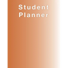 Burnt Orange Planner, Agenda, Organizer for STUDENTS, (undated) large 8.5 x 11, Weekly View, Monthly View, Yearly View - Paperback