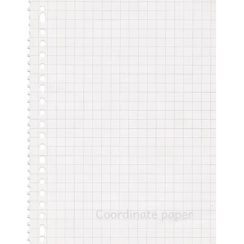Coordinate paper: Quad Rule graph paper,8.5 x 11 (5x5 graph paper) 100 pages - Paperback