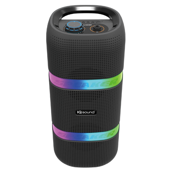 IQ Sound 2 x 4-Inch Portable Bluetooth TWS LED Speaker