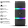 IQ Sound 2 x 4-Inch Portable Bluetooth TWS LED Speaker