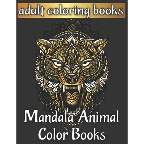 Adult coloring books mandala animal color books - Paperback