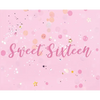 Happy 16th Birthday Guest Book (Landscape Hardcover): Sweet Sixteen Guest book, party and birthday celebrations decor, memory book, 16th birthday, hap - Hardcover