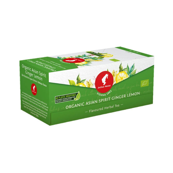 Julius Meinl Organic Asian Spirit Ginger Lemon Herbal Tea Bags 25ct