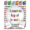 All Countries Flags of The World: Coloring Book - With color guides - Flags Around the world - Paperback