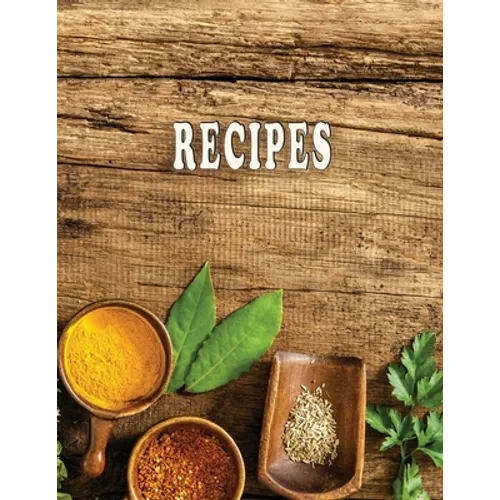 Low Vision Recipe Book Large Print With Bold Lines: Personal Cookbook With High Contrast Black Print on White Paper for Visually Impaired - Paperback