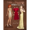 Dollys and Friends Originals 1930s Paper Dolls: Glamorous Thirties Vintage Fashion Paper Doll Collection - Paperback