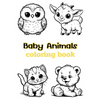 Baby Animals coloring book: Children's coloring pages + word search puzzles - Paperback