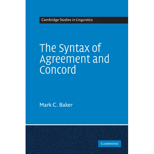 The Syntax of Agreement and Concord - Paperback