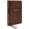 Nkjv, Reference Bible, Classic Verse-By-Verse, Center-Column, Leathersoft, Brown, Red Letter Edition, Comfort Print - Imitation Leather