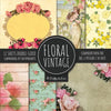 Vintage Floral Scrapbook Paper Pad 8x8 Scrapbooking Kit for Papercrafts, Cardmaking, DIY Crafts, Flower Background, Vintage Design - Paperback