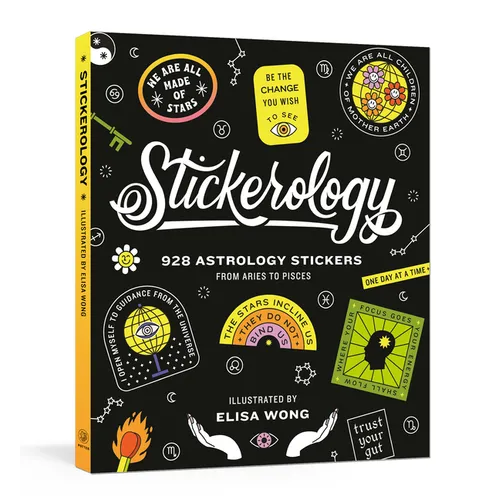 Stickerology: 928 Astrology Stickers from Aries to Pisces: Stickers for Journals, Water Bottles, Laptops, Planners, and More - Paperback