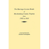 Marriages of Mecklenburg County [Virginia] from 1765 to 1810 - Paperback
