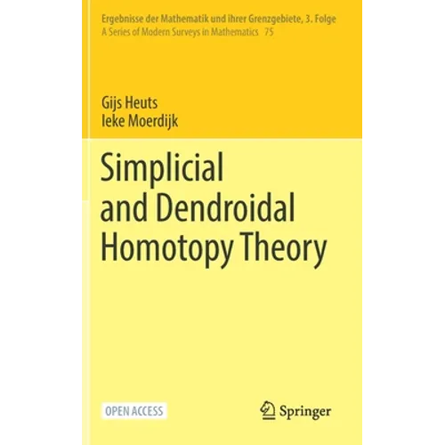 Simplicial and Dendroidal Homotopy Theory - Hardcover