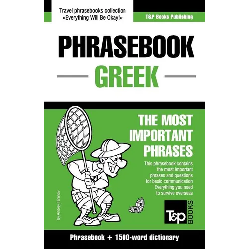 English-Greek phrasebook and 1500-word dictionary - Paperback