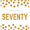 Happy 70th Birthday Guest Book (Hardcover): Happy 70th Birthday Guest book, party and birthday celebrations decor, memory book, 70th birthday, happy b - Hardcover