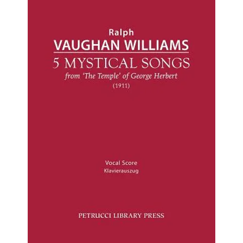 5 Mystical Songs: Vocal score - Paperback