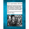 Bailments, Carriers and Sales: With Questions, Problems and Forms and Text of Uniform Sales ACT and Uniform Bills of Lading ACT. - Paperback