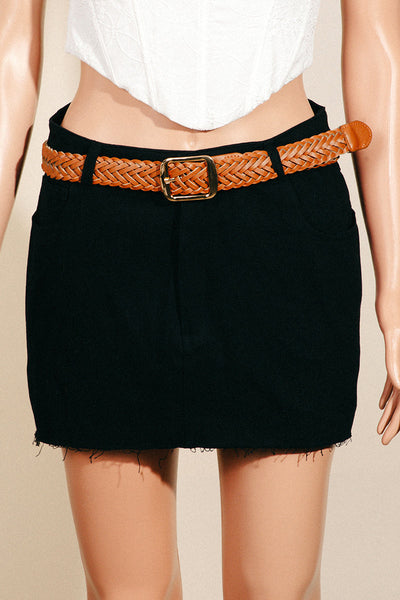 Braided Vegan Leather Belt
